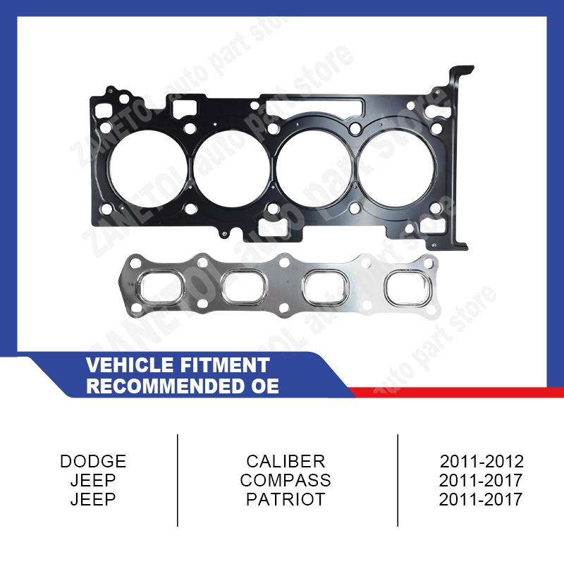 5189954 5189954AB 656370 ZANETOL Cylinder Head Gasket Set for JEEP COMPASS 2007~2008 JEEP PATRIOT 2007~2008 Hot Cars Accessories