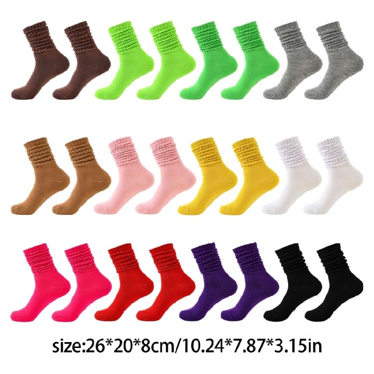 Slouch Socks,Fall Winter Scrunch Socks,Warm Soft Slouchy Socks for Women Slouchy Scrunchy Calf Socks