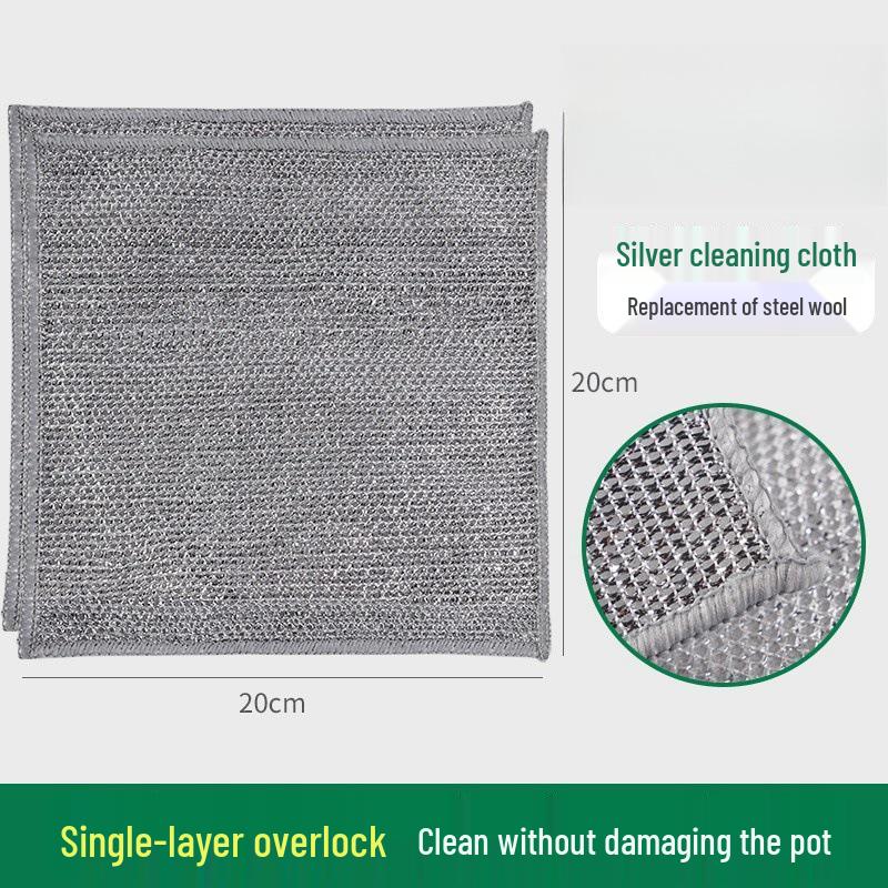 Double-Sided Non-Stick Metal Dishwashing Cloth