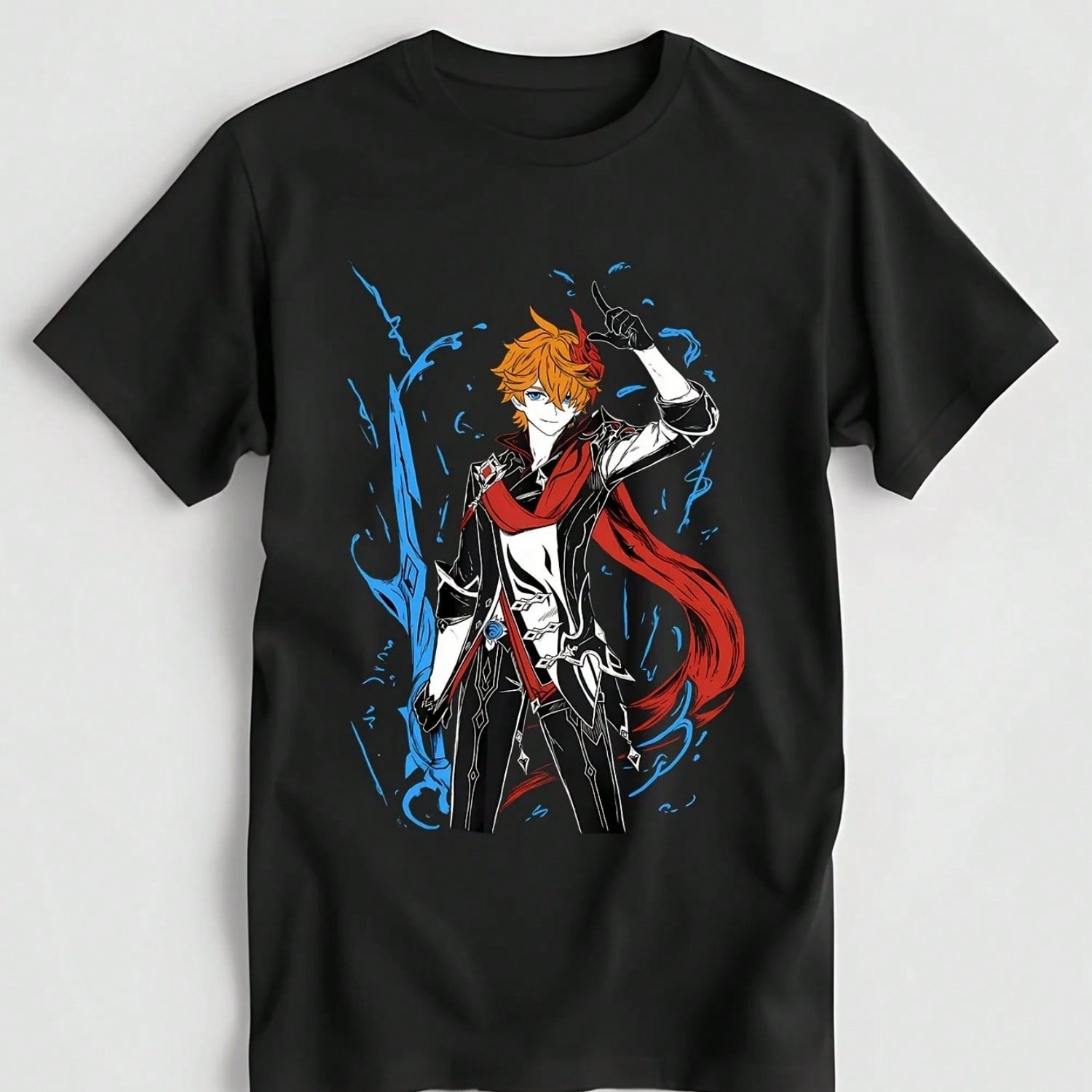 Tanjiro T-Shirt  Kimetsu No Yaiba Manga Nezuko Black Shirt Soft Tee Graphic T Shirts Oversized T Shirt For Wounisex S разноцветный