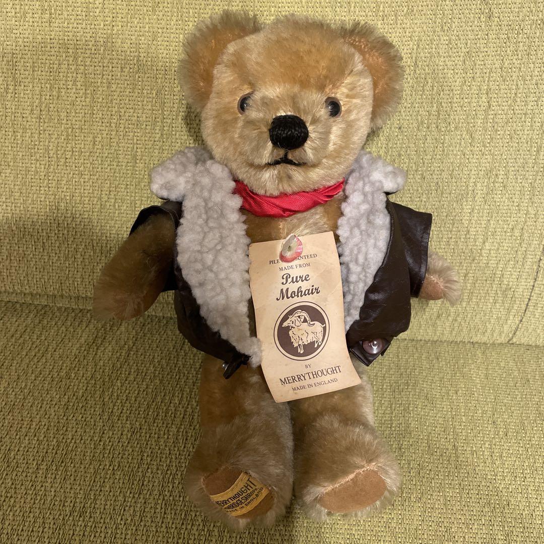 

[USED] Merrythought Teddy Bear, Plush Toy, Retro, with Tag, Rare