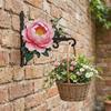 Iron Art Wall Mounted Hanger Colorful Bird Cage Rack Multi-functional Plant Hanging Bracket  Indoor