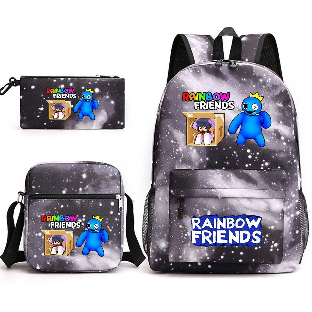 Roblox Rainbow Friends Large Capacity Backpack Set With Pencil Bag And Messenger Bag