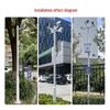 NaiDuo 4m Segmented Outdoor Camera Pole