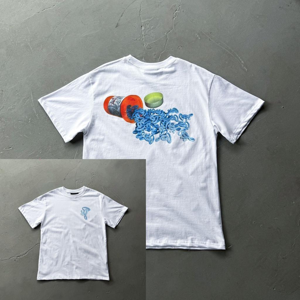 Tshirt Unisexches Courtes En Coton Imprim British Street Hip Hop Couple Unisexches Courtes Pour Hommes Et Femmes