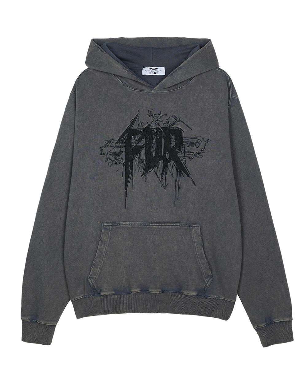 Fdr Thunder Stock All Embo Hoodie Slate Gray M
