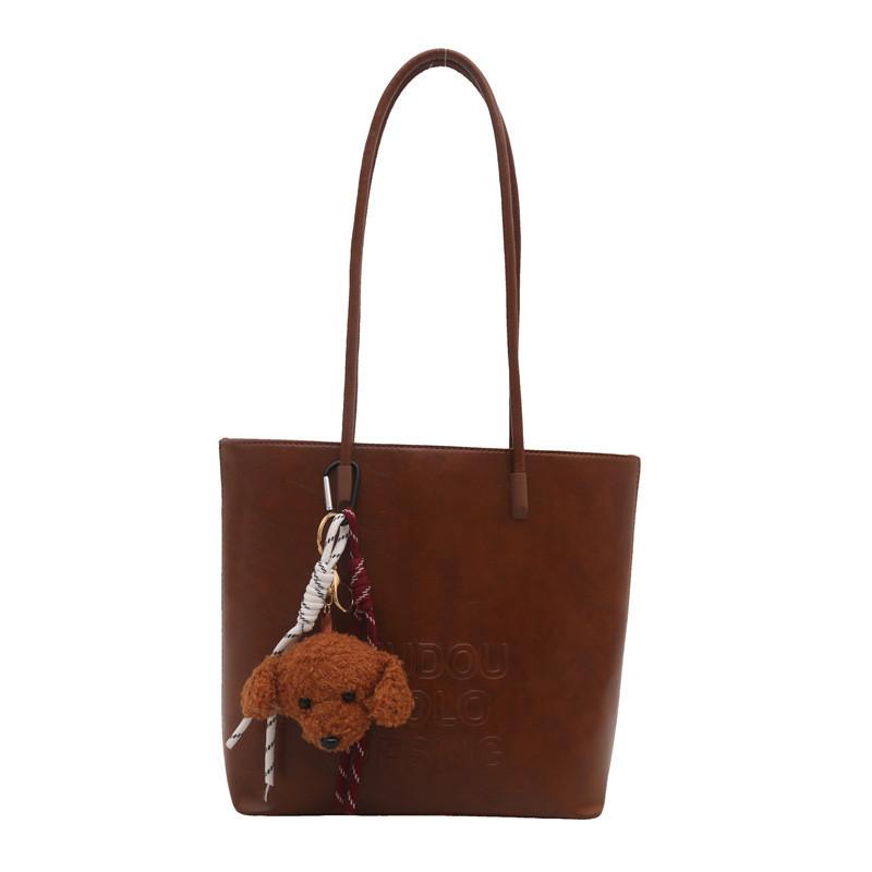 Fashionable Chic Tote Bag For Women In Black And Brown Ideal For Casual Outings