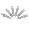 6pcs Brake Pump Screws Galvanized Iron Auto Bleeder Kit Caliper Drain Oil Motorcycle Car Replacement Durable Easy for Vehicle