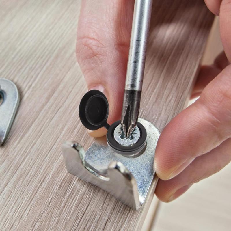 1000/100pcs Plastic Nails Screw Caps Decoration Covers Car Nut Nails Self-tapping Screws Protection Cover Furniture Hardware