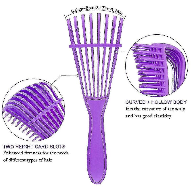 2 Pieces Detangling Brush For Afro America/ African Hair Textured 3...