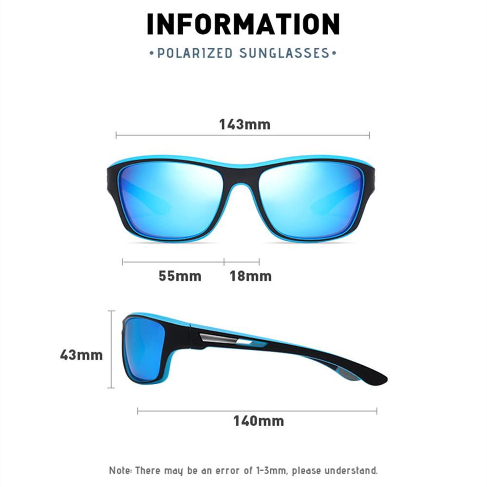 Cycling Bicycle Bike Sport Motorcycle Driving Polarized UV400 Goggles Sunglasses Men Women Outdoor Hiking Fishing Eyewear Anti-glare Travel Eyeglass