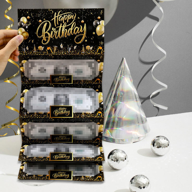 Money Birthday Card Folding Cash Envelopes Creative Birthday Money Box Cash Holder Greeting Card for Kids Teens
