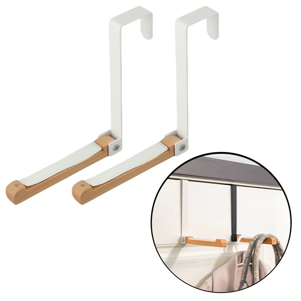 Klappbarer Wandhaken Garderobenhaken Kleiderhaken hinter der Tür Kleidung Bademantel Platzsparend Stanzfrei Wandhängend Mantelhaken Organizer
