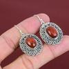 Red Snakeskin Jasper Earrings Vintage Earring 925 Sterling Silver Earring Gemstone Jewelry Dainty Earrings Engagement Gifts Handmade Earring
