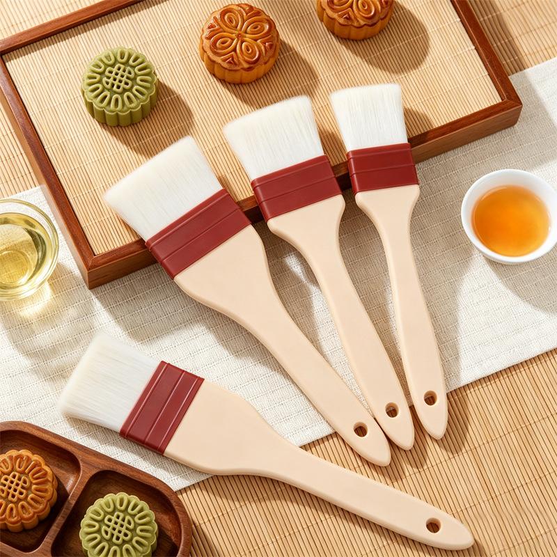 High Temperature Resistant Nylon Basting Brush for Baking and Barbecue Silicone Handle Oil Brush for Cake and Bread