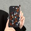 Ghost Floral Pattern Phone Case for iPhone 16 15 14 13 12 11 Pro/ Max /Plus Shock-proof and Fall-proof High Quality