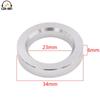 1pc 34*23*6mm Machined Full Aluminum Base Ring Tube Amplifier Decorating Circle Washer Vintage Hifi Audio 6SN7 CV181 6SL7 6N8P