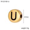 CARLIDANA High Polish Stainless Steel Letter Alphabet Beads Round Charms Pendants for Jewelry Making Diy Bracelets Necklace