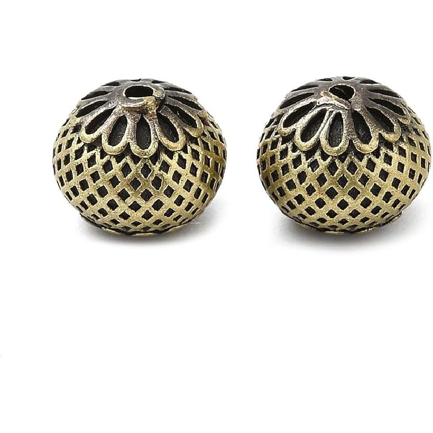 LiQunSweet 20 Pcs 18K Gold Plated Heart 304 Stainless Steel Beads Lovely Heart Spacer Loose Beads for Valentine's Day Gifts DIY Jewelry Craft