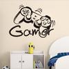 Gamer Wall Sticker Removable Wall Decoration Sticker Wall Decor Gamer Decorations Home Playroom