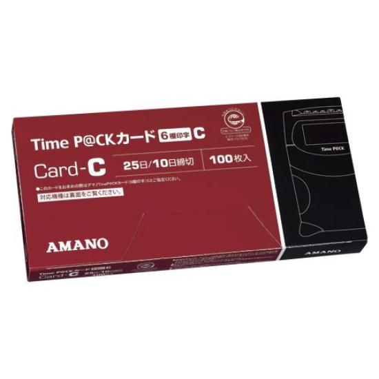 

Amano Time Card C for Time Pack 6 columns Red TIME Card 00069475 purchase 3 box P@CK C(6) [Bulk set]