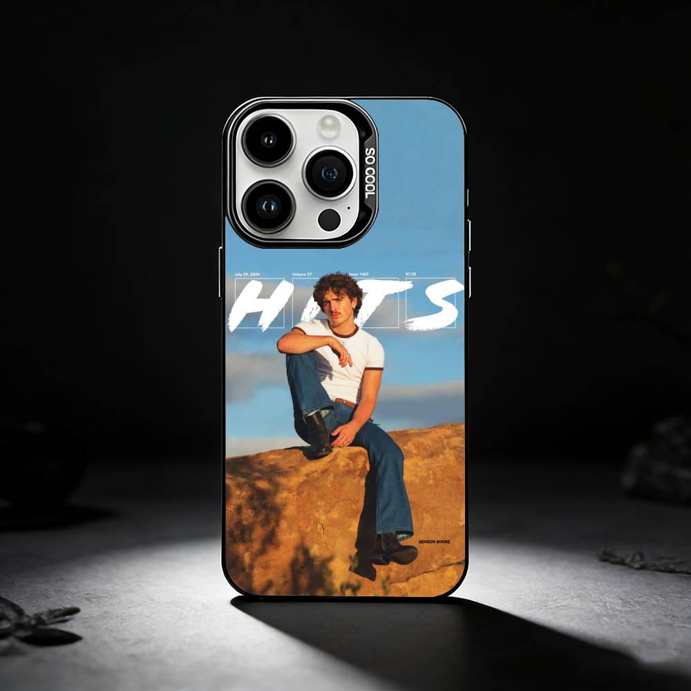 B-Benson Boone Singer Phone Case For iPhone 17,16,15,14,13,12,11 Plus,Pro Max,XS,Colored silver phone case iPhone15promax