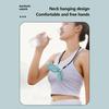 Portable Handheld Personal Rechargeable Fan Led Digital Display 90°Adjustable Rechargeable Fan 5 Speed Wind With Lanyard