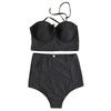 Vintage High Waist Bikini Monokini Swimwear Set For Women With Timeless Elegance