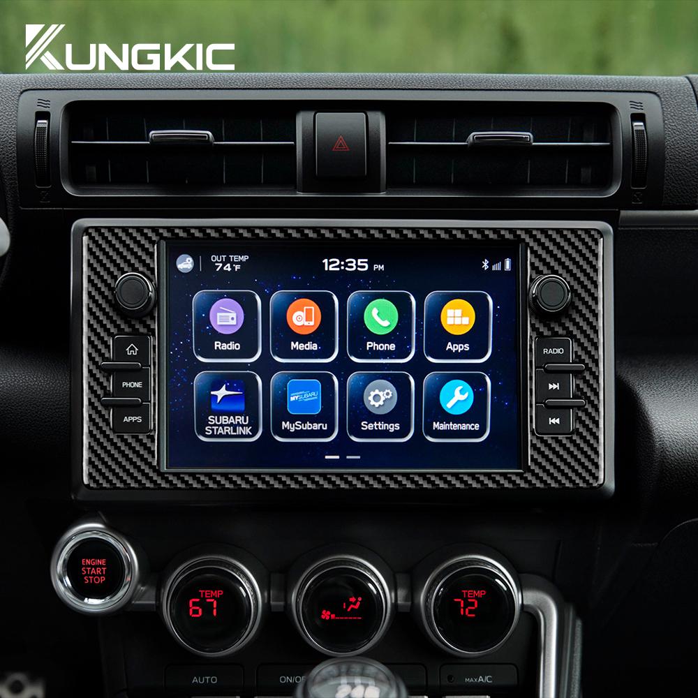 Real Soft Carbon Fiber Sticker For Subaru BRZ Toyota GR86 2025 2025 2025 2025 Car Central Navigation Interior Trim Accessories
