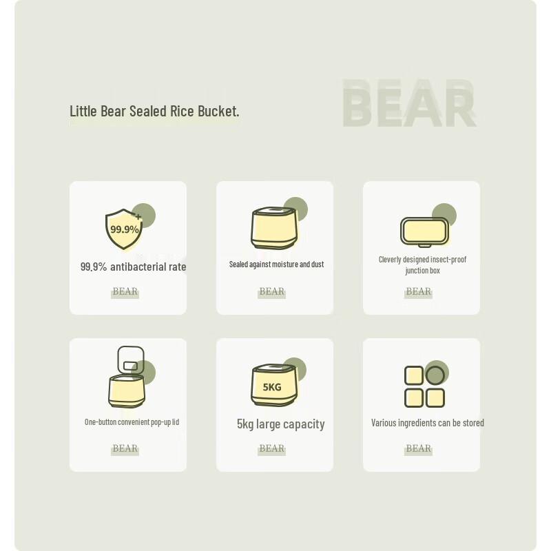 BEAR Versiegelter Getreide- und Reisbehälter