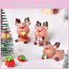 Delightful Resin Christmas Reindeer With Gift Box For Festive Decorations