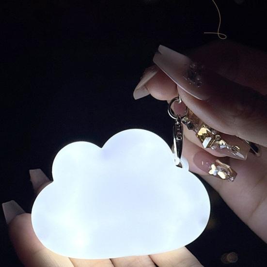 2/3/5Pcs Sensor Light Touch Sensing LED Light Rechargeable Mini Flashlight Heart Shape Handbags Wallets Keychain