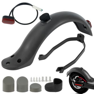 Kit de guardabarros trasero para patinete con soporte para guardabarros trasero y luz de freno Accesorios de repuesto para patinete Se adapta a patinete M365/M365 Pro