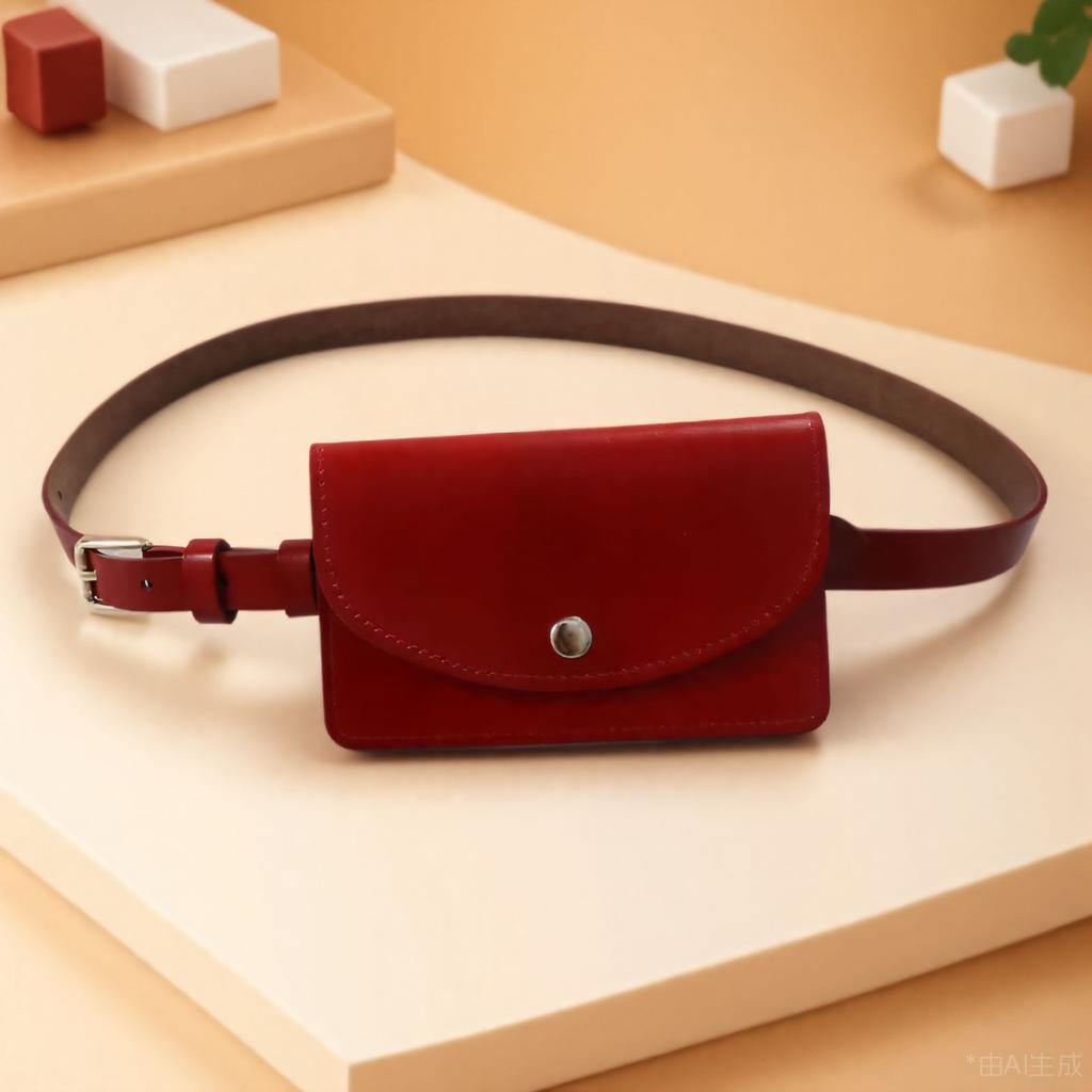 Fanny Pack Fashion Commuter Small Square Bag, Decorative Dress Bag Waist Chain, Niche Design Fanny Pack Women's Model
