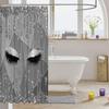 Glitzer Augen Duschvorhang Funkelndes Make-up Design Schwarz Weiß Glamour Mode Badezimmer Dekor Wasserdichtes Gewebe Wohnaccessoires