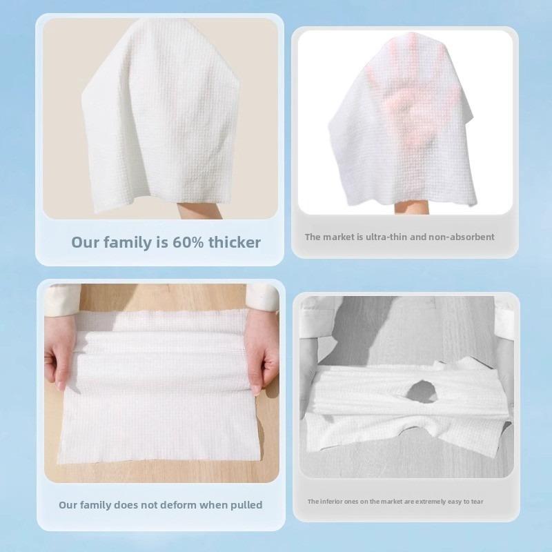 7pcs Compressed Face Towels Plant Fiber Wipes No Fluorescent Tear Resistant Silky Soft for Makeup Removing Face Cleansing Travel