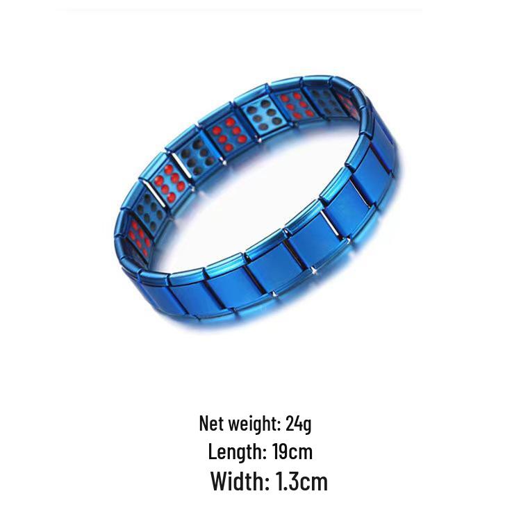 Yingqi's Titanium Steel Anti-Static Electromagnetic Therapy Health Bracelet