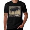 Leap The Elk And Princess Tuvstarr by John Bauer TShirt Daily Work Short Sleeve Top