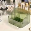 High Quality Plastic Makeup Organizer Transparent Lightweight Versatile Storage Box 3/4-Slot Washable Vanity Case