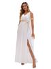 Greek Goddess Dress White Long Toga Ancient Mythology Athena Halloween Costume for Women