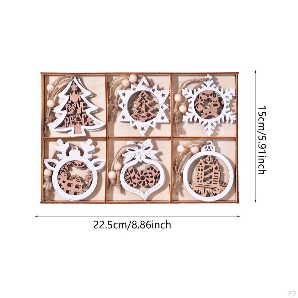 12 Stück Weihnachtsbaumschmuck Bastelornamente DIY Anhänger für Innenveranstaltungen