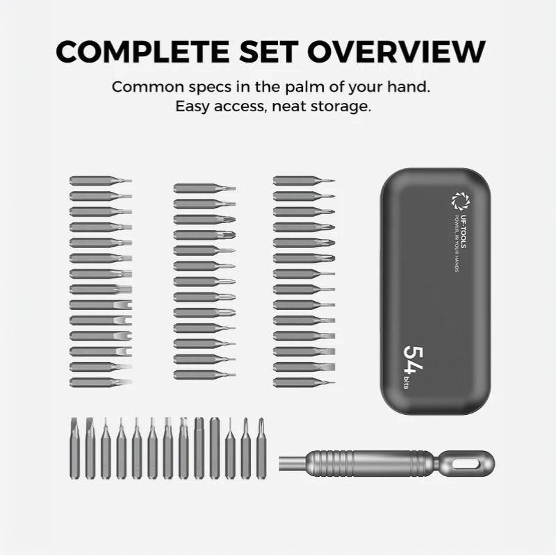 55-In-1 Mini Precision Screwdriver Set Magnetic Repair Tool Kit Torx Hex Bits For Phone Watch Laptop Electronics Diy