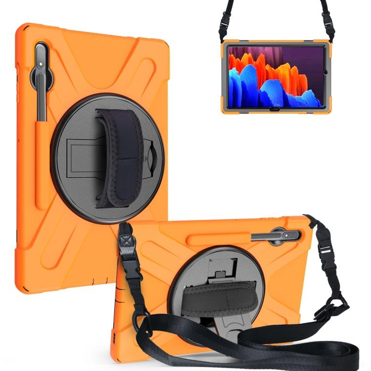 Full Body Shockproof Tablet Cover for Samsung Galaxy Tab S7 FE 12.4 T730 With Hand Strap Rotating Kickstand