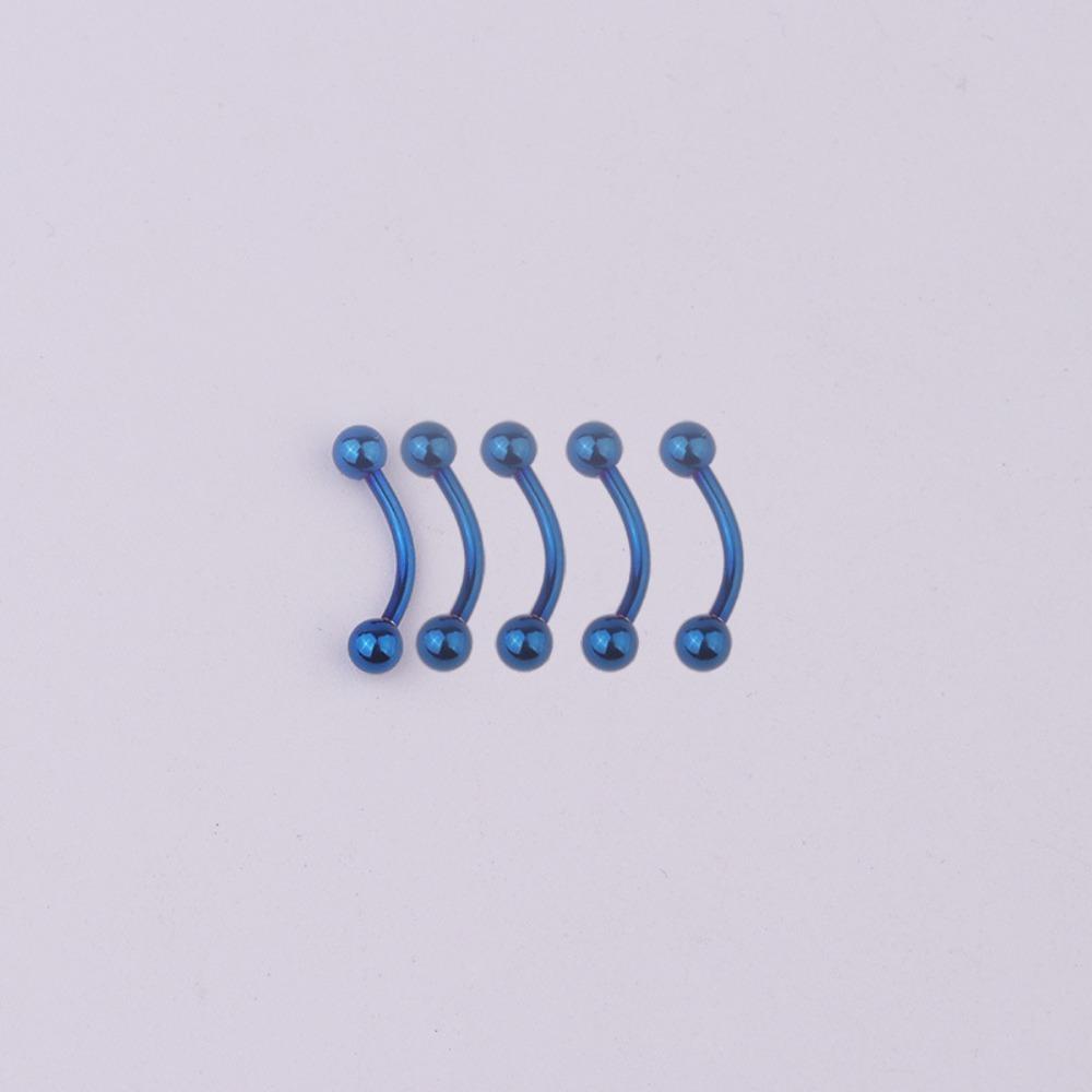 Steel Barbell Fake Labret Piercing Zirconia Lip Clip Non-piercing Lip Clip Cuff Eyebrow nail