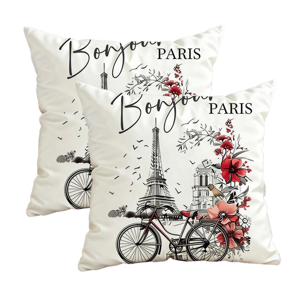 Purple Butterfly & Flower Pillowcasezipper Design, Decorative Pillowcase, 45X45 Cm Pillowcase