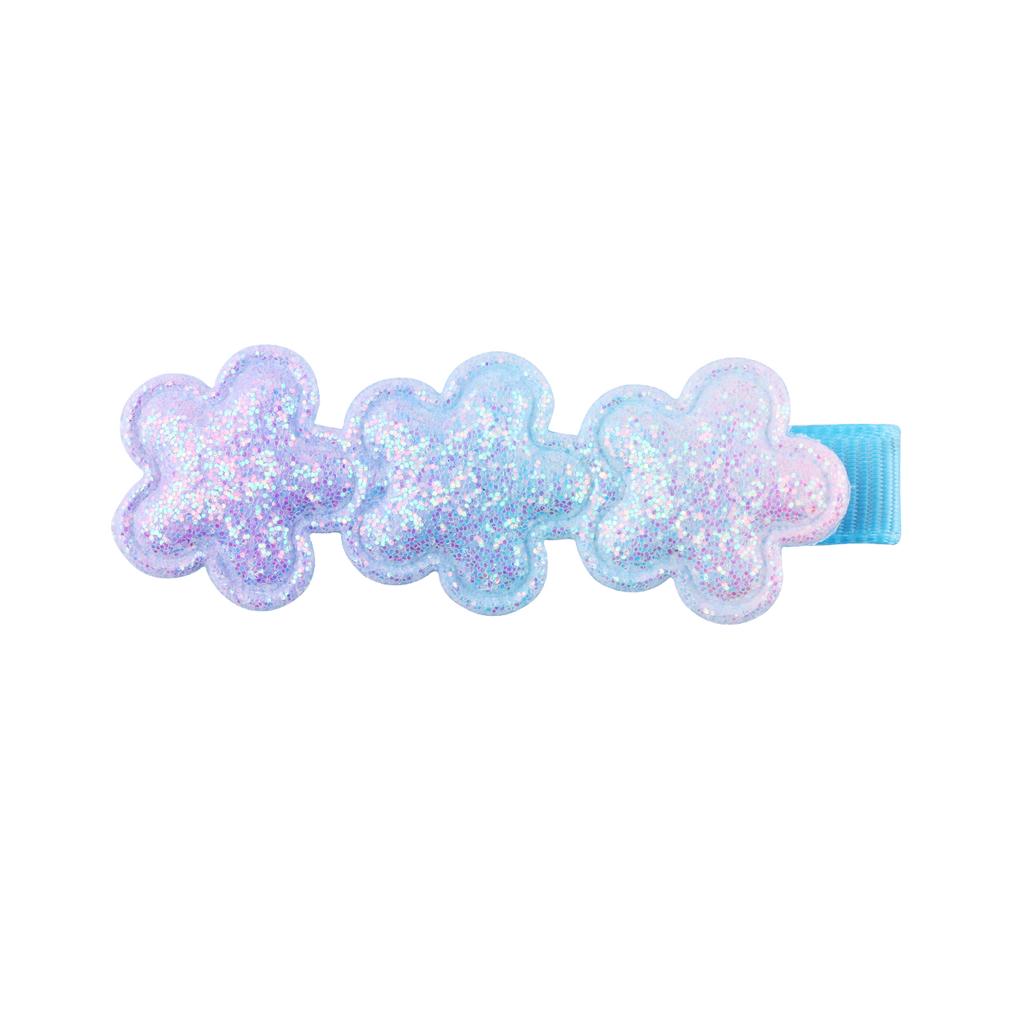 18 Stück Glitzernde Haarspangen für Mädchen Stern Herz Blume Pailletten Herzspangen Regenbogen Pferdeschwanz Haaraccessoires
