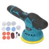 Car Polisher 8 Gear Speed Self Adhesive Eccentric Shaft Cordless Waxing Polishing Machine 110‑240V EU Plug