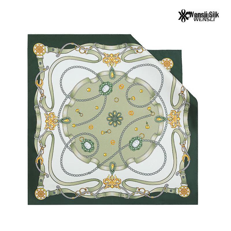 Wanshili Double-Sided Print Mulberry Silk Scarf