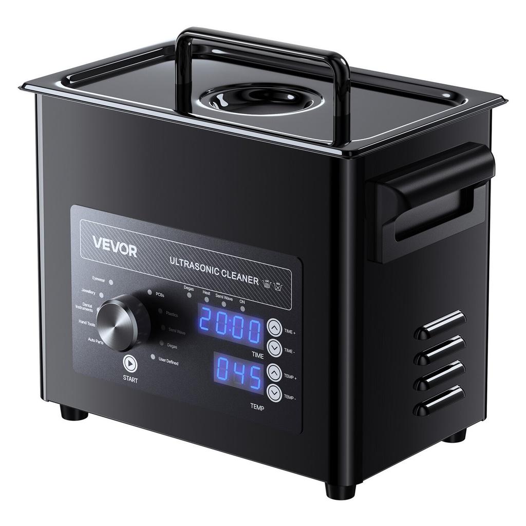3L Ultrasonic Cleaner, Professional Ultrasonic Cleaner Machine with Knob Control, Stainless Steel Cleaning Machine with Basket and Cleaning Ball, for