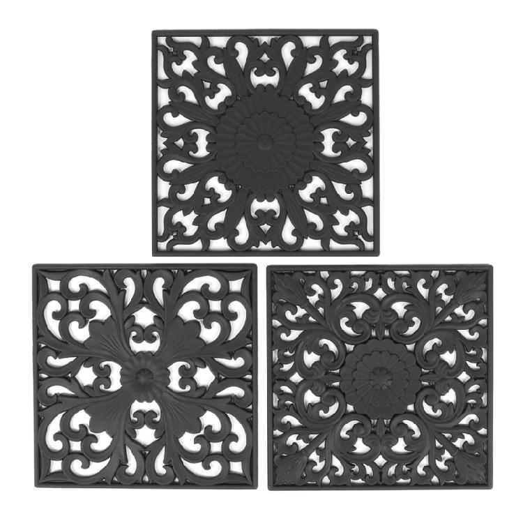 Silicone Material Anti-scalding Pad Square Dining Mats Placemats for Kitchens